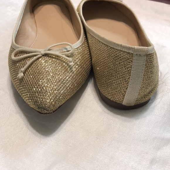 J. Crew Gemma gold fly's size 6.5 - Picture 3 of 8